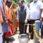 उप मुख्यमंत्री श्री अरुण साव का बस्तर में कार्यों के निरीक्षण का तीसरा दिन जावंगा कॉलेज भवन, जल जीवन मिशन और स्वच्छता दीदियों के कार्यों को देखा